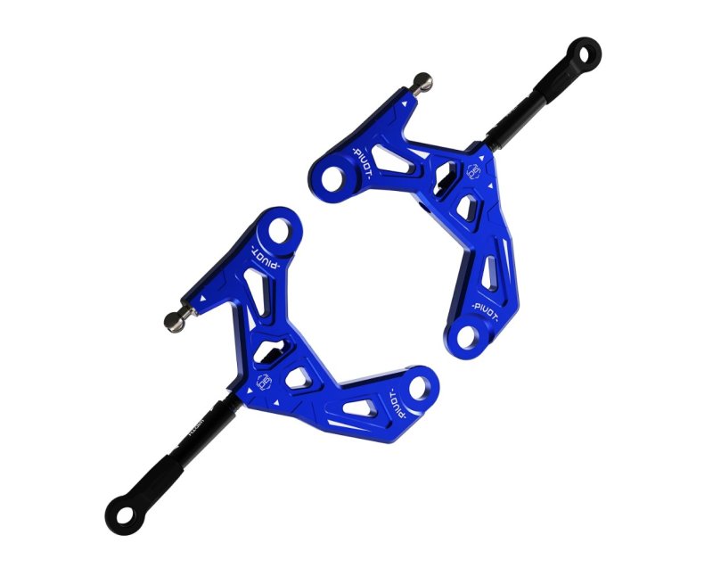 3RACING Auper D6 Aluminum Front Lower Arm Ver. 2 Blue - SAK-D6802/BU/V2