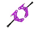 3RACING Auper D6 Aluminum Front Lower Arm Ver. 2 Purple - SAK-D6802/PU/V2