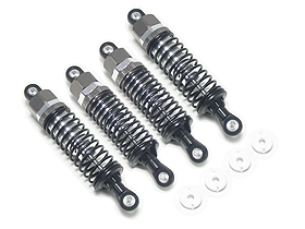 ACME NB16 Racing  Chassis Front and Rear Aluminium Shock Set (2 Pairs) - Titanium Color for Kyosho Mini Inferno - 3Racing MIF-001/TI