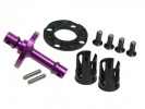 Hot Bodies Cyclone Sport Version /Racing Version Aluminium Solid Axle - Purple Color - 3Racing CY-27