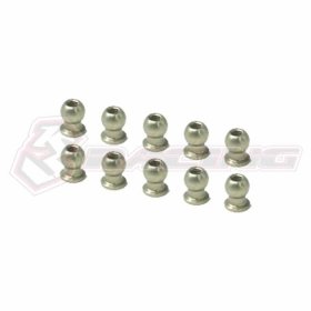 7075 Aluminum 5.8MM Hex Ball Stud L=5 (10 pcs) - Coated - PTFE - 3Racing 3RAC-BS58H575/TE