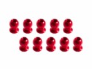 3RACING 5.8MM Hex Ball Stud L=5 (10 pcs) - Red - 3RAC-BS58H5/RE