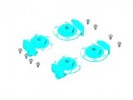 3RACING Shim Spacer Realistic Brake Disk Set - Light Blue For M - 3RAC-ADM12/LB