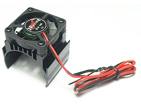 3RACING Motor Heat Sink W/ Fan For 540 Motor (High Finger) - Black - 3RAC-MHS004/BL