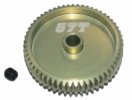 3RACING 64 Pitch Pinion Gear 57T (7075 w/ Hard Coating) - 3RAC-PG6457