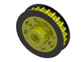 3RACING Aluminum Center Pulley Gear T24 - 3RAC-3PY/24