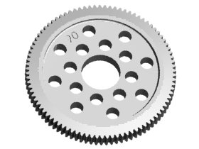 3RACING 64 Pitch Spur Gear 90T - 3RAC-SG6490