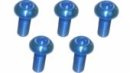 3RACING M3 x 8 AL7075 Button Head Hex Socket - Machine (5 Pcs) Light Blue - TS-BSM308AL/LB 3RACING M3 x 8 AL7075 Button Head Hex Socket - Machine (5 Pcs) Light Blue - TS-BSM308AL/LB