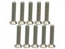 3RACING M2.6 X 14 Titanium Flat Head Hex Socket - Machine (10 Pcs) - TS-FSM2614M 3RACING M2.6 X 14 Titanium Flat Head Hex Socket - Machine (10 Pcs) - TS-FSM2614M