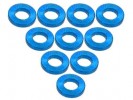 3RACING Aluminium M3 Flat Washer 1.0mm (10 Pcs) - Light Blue - 3RAC-WF310/LB