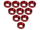 3RACING Aluminium M3 Countersink Washer (10 Pcs) - Red - 3RAC-WC3/RE 3RACING Aluminium M3 Countersink Washer (10 Pcs) - Red - 3RAC-WC3/RE