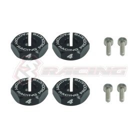 3RACING Wheel Adaptor (4mm) - Thick Ver.2 - SAK-U130/V2/BK