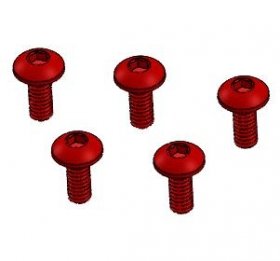 Tamiya Mini 4WD M2 x 5 Scoket Buttom Screw (Red) - 3Racing M4WD-18/RE