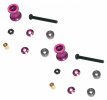 Tamiya Mini 4WD Double Aluminum Rollers ( 8-9mm )(Pink) - 3RACING M4WD-33/PK