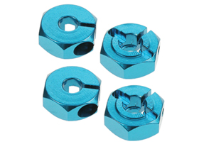 Tamiya TA05 Aluminium 12mm Wheel Adaptor ( 4 pcs ) - Light Blue Color - 3RACING TA05-12/LB/V2