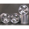 Traxxas Revo HPI Savage 21 /HPI Savage 25 /Traxxas Revo Aluminum 5 Spoke Wheel 40 Series - Wide Offset ( 2 Pairs ) - Silver Color - 3RACING RE-059B/S4 Traxxas Revo HPI Savage 21 /HPI Savage 25 /Traxxas Revo Aluminum 5 Spoke Wheel 40 Series - Wide Offset ( 2 Pairs ) - Silver Color - 3RACING RE-059B/S4