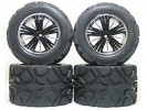 Traxxas Revo HPI Savage 25 /Traxxas Revo Ton Wheel & Tyre Set 40 Series - Wide Offset ( 2 Pairs ) - Black Color - 3RACING RE-043A/BL4 Traxxas Revo HPI Savage 25 /Traxxas Revo Ton Wheel & Tyre Set 40 Series - Wide Offset ( 2 Pairs ) - Black Color - 3RACING RE-043A/BL4