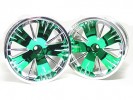 Traxxas Revo HPI Savage 21 /HPI Savage 25 /Traxxas Revo Ton Wheel 40 Series - Wide Offset ( 1 Pairs ) - Green Color - 3RACING RE-043/G2 Traxxas Revo HPI Savage 21 /HPI Savage 25 /Traxxas Revo Ton Wheel 40 Series - Wide Offset ( 1 Pairs ) - Green Color - 3RACING RE-043/G2