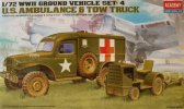 Academy 13403 - 1/72 U.S. Ambulance & Tow Truck WWII Ground Vehicle Set-4