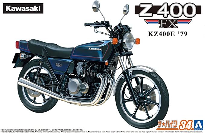 Aoshima 06368 - 1/12 Kawasaki KZ400E Z400FX 1979 The Bike #34