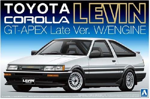 Aoshima AO-009420 - 1/24 No.52 AE86 Toyota Corolla Levin GT-APEX (Late Type w/engine)