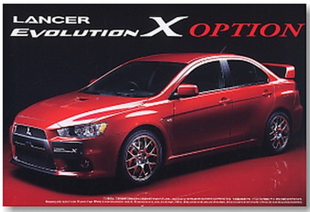 Aoshima #AO-44919 - No.10 Lancer Evolution X w/Option (Model Car)