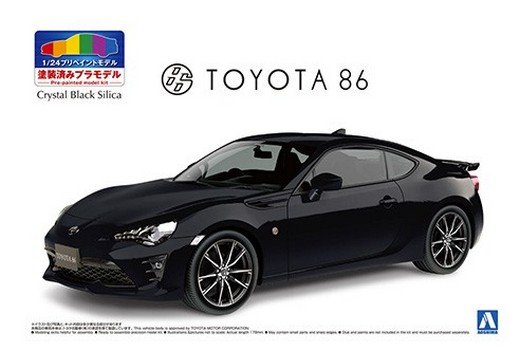 Aoshima 05648 - 1/24 Toyota ZN6 Toyota 86 2016 (Crystal Black Silica) Pre Painted Model No.SP