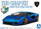 Aoshima 06544 - 1/32 Lamborghini Countach LPI 800-4 (Metallic Blue) The Snap Kit 19-F