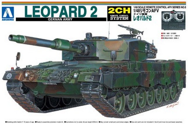 Aoshima AO-00150 - 1/48 Remote Control AFV No.6 Germany Leopard 2