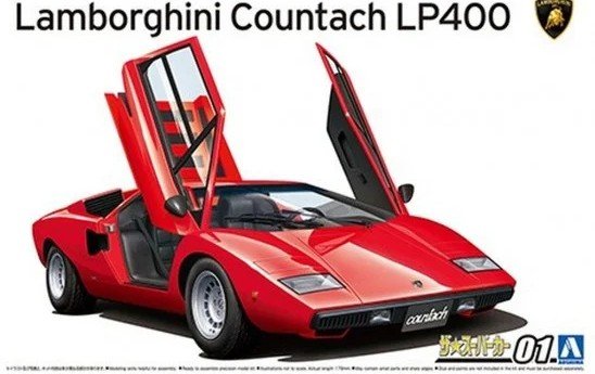 Aoshima 05804 - 1/24 Lamborghini Countach LP400 1974