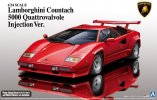 Aoshima AO-01154 - 1/24 Super Car No.18 Lamborghini Countach 5000 QV Quattrovalvole Injection Ver. 1988 w/PE Parts/Engine 011546