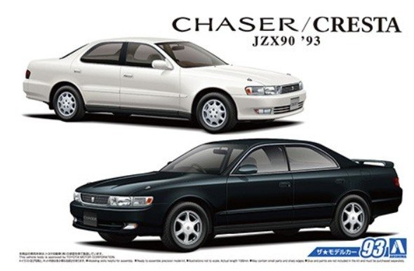 Aoshima 05653 - 1/24 Toyota JZX90 Chaser/Cresta Avante Super Lucent/Tourer \'93 The Model Car No.93