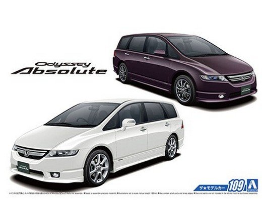 Aoshima 05738 - 1/24 Honda RB1 Odyssey Absolute 2006 The Model Car No.109