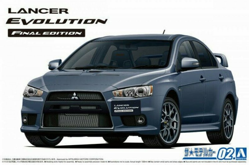 Aoshima 05795 - 1/24 Lancer Evolution Final Edition 2015 Mitsubishi CZ4A The Model Car No.02