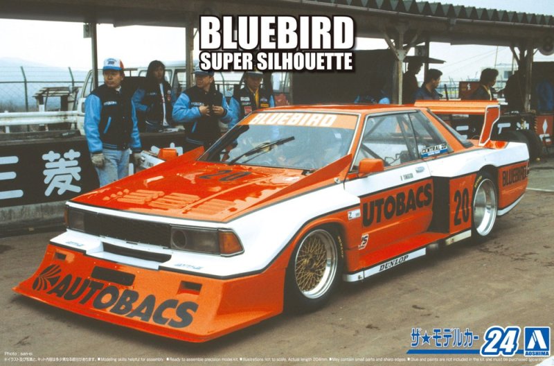 Aoshima 06364 - 1/24 Nissan KY910 Blue Bird Super Silhouette \'83 The Model Car No.24