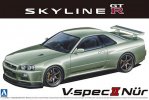 Aoshima 06275 - 1/24 Nissan BNR34 Skyline GT-R V-spec II Nur.2002 The Model Car No.134