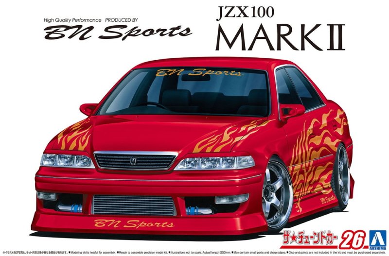 Aoshima 06132 - 1/24 BN Sport Toyota JZX100 Mark II Tourer V \'98 The Tuned Car No.26