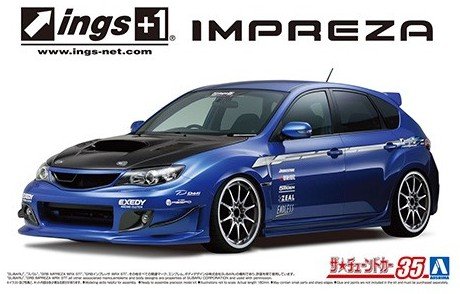 Aoshima 05875 - 1/24 Ings GRB Subaru Impreza WRX STI 2007 The Tuned Car No.35