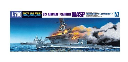 Aoshima AO-01030 - 1/700 U.S Aircraft Carrier WASP and I.J.N Submarine I-19 010303