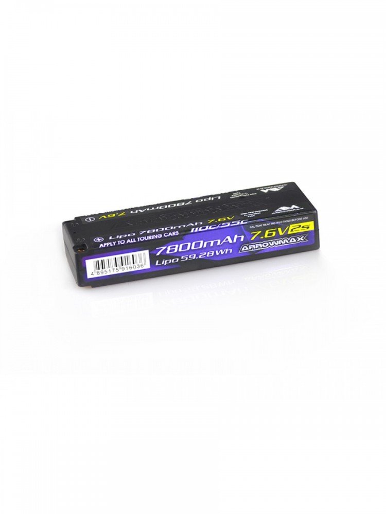 Arrowmax AM-700112 AM Lipo 7800mAh 2S TC - 7.6V 55C Continuos 110C Burst