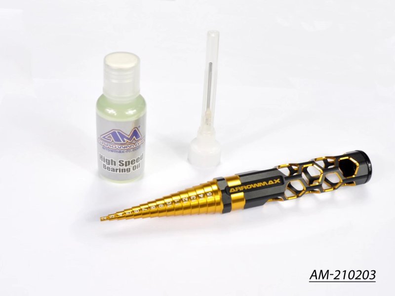 Arrowmax AM-210203 High Speed Bearing Oil Set Black Golden