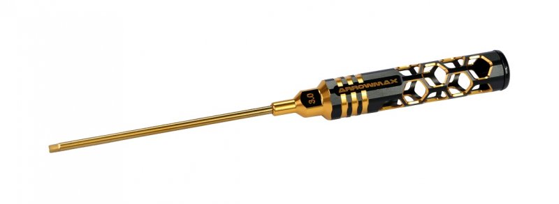 Arrowmax AM-410130-BG Allen Wrench 3.0 X 120mm Black Golden