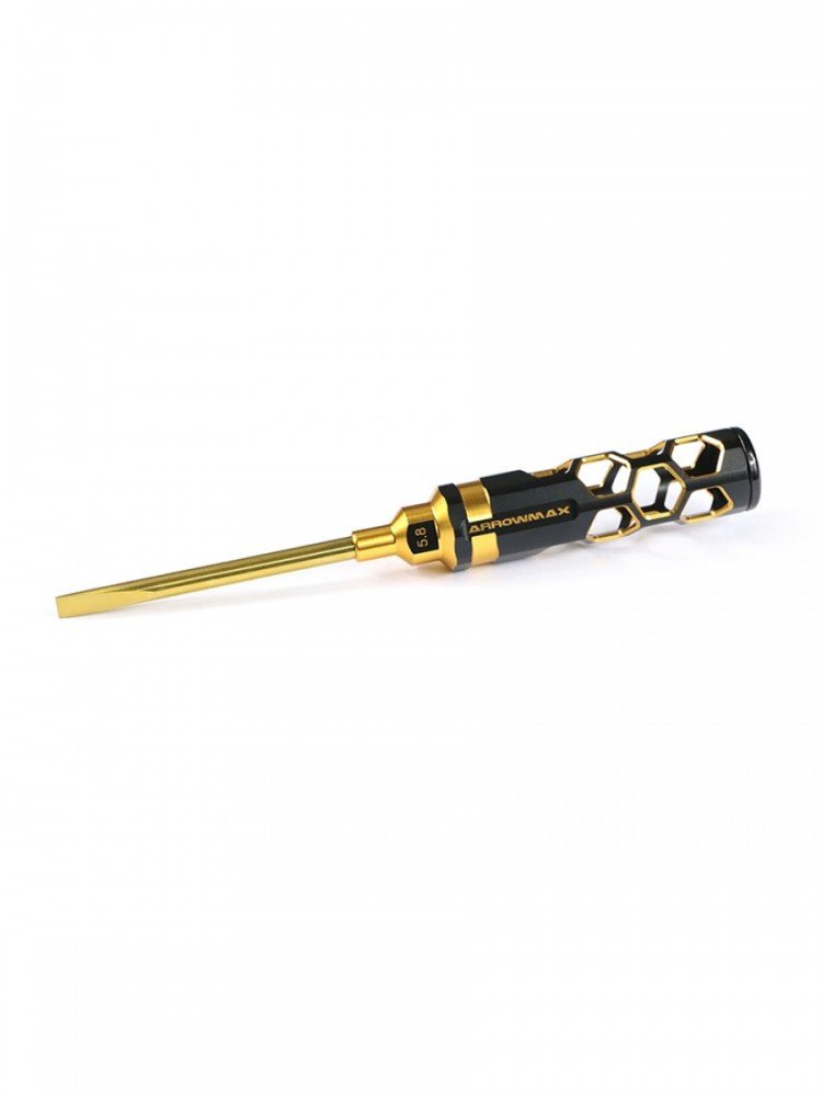 Arrowmax AM-430159-BG Flat Head Screwdriver 5.8 X 100mm Black Golden