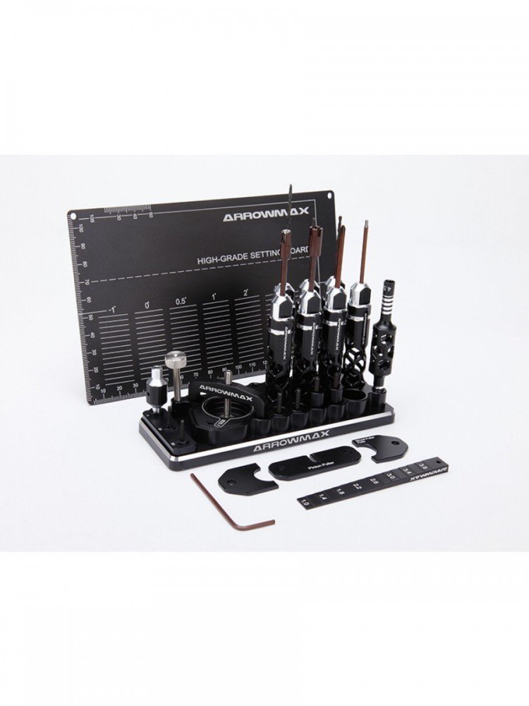 Arrowmax AM-220010-B AM Special Toolset For 1/32 Mini 4WD (Black)
