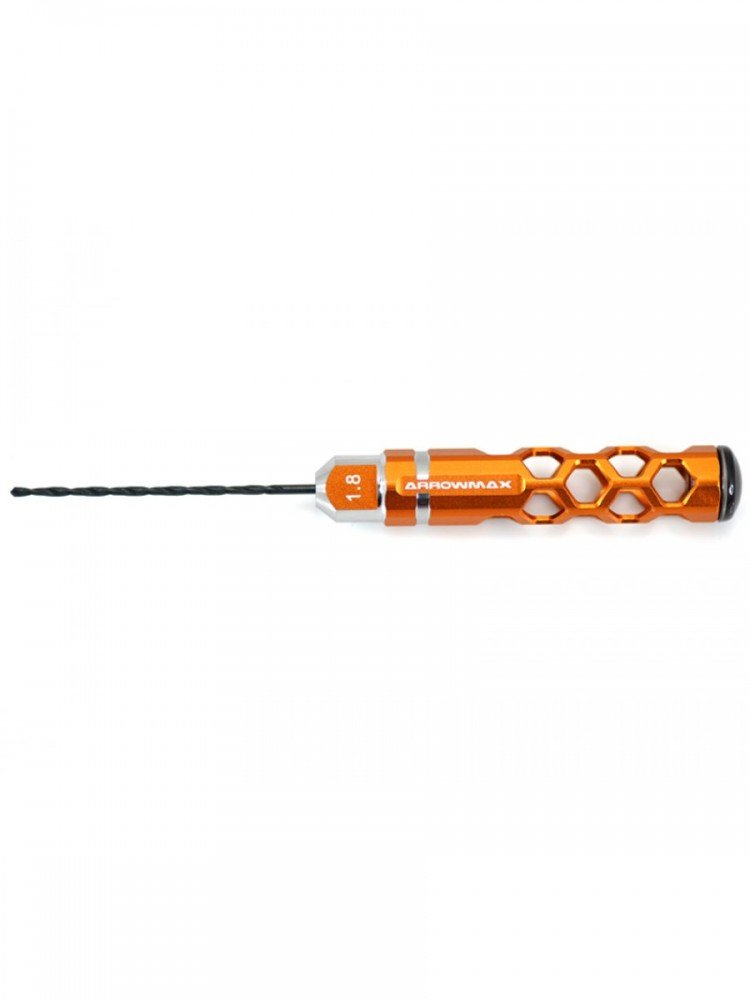 Arrowmax AM-220018-O Drill 1.8MM Long For 1/32 Mini 4WD (Orange)