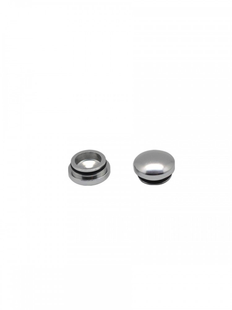 Arrowmax AM-199013 14mm Aluminum End Cap - Silver (2)