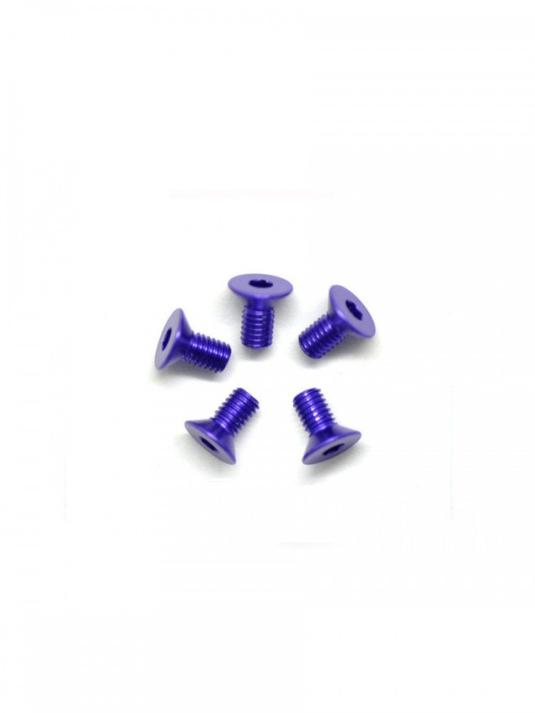 Arrowmax AM-14CS3006-P Aluminium Screw Allen Countersunk M3x6 Purple (7075) (5)