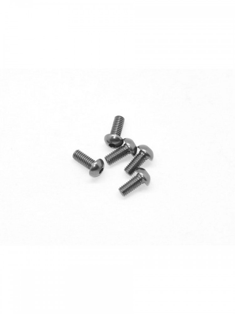 Arrowmax AM-14RH2506-G Aluminium Screw Allen Roundhead M2.5x6 Gray (7075) (5)