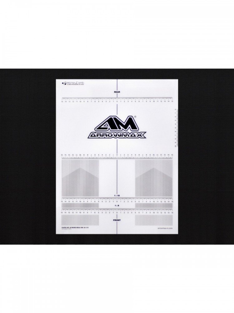 Arrowmax AM-170073 Plastic Set-up Board Decal For 1/8, 1/10