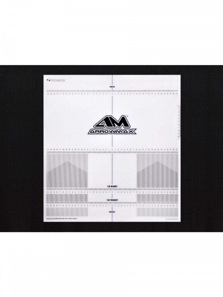 Arrowmax AM-170075 Plastic Set-Up Board Decal For 1/8 Off-Road & Truggy